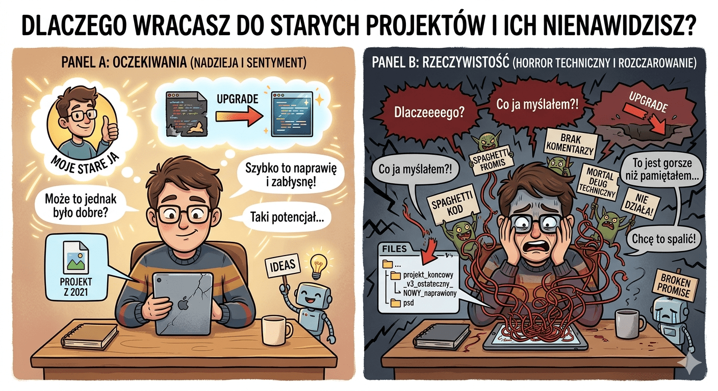 Czemu wracasz do starych projektów i ich nienawidzisz?